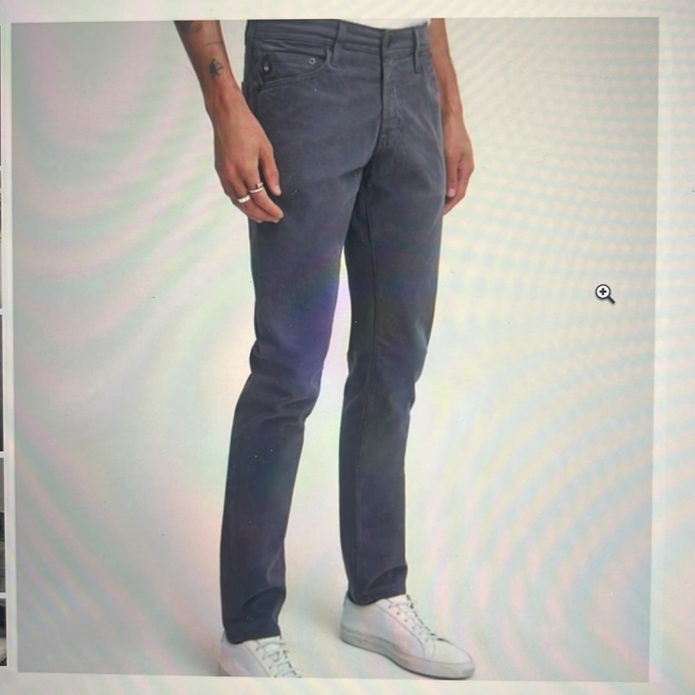Adriano Goldschmeid The Tellis modern slim pants. Size 33. Grayish.